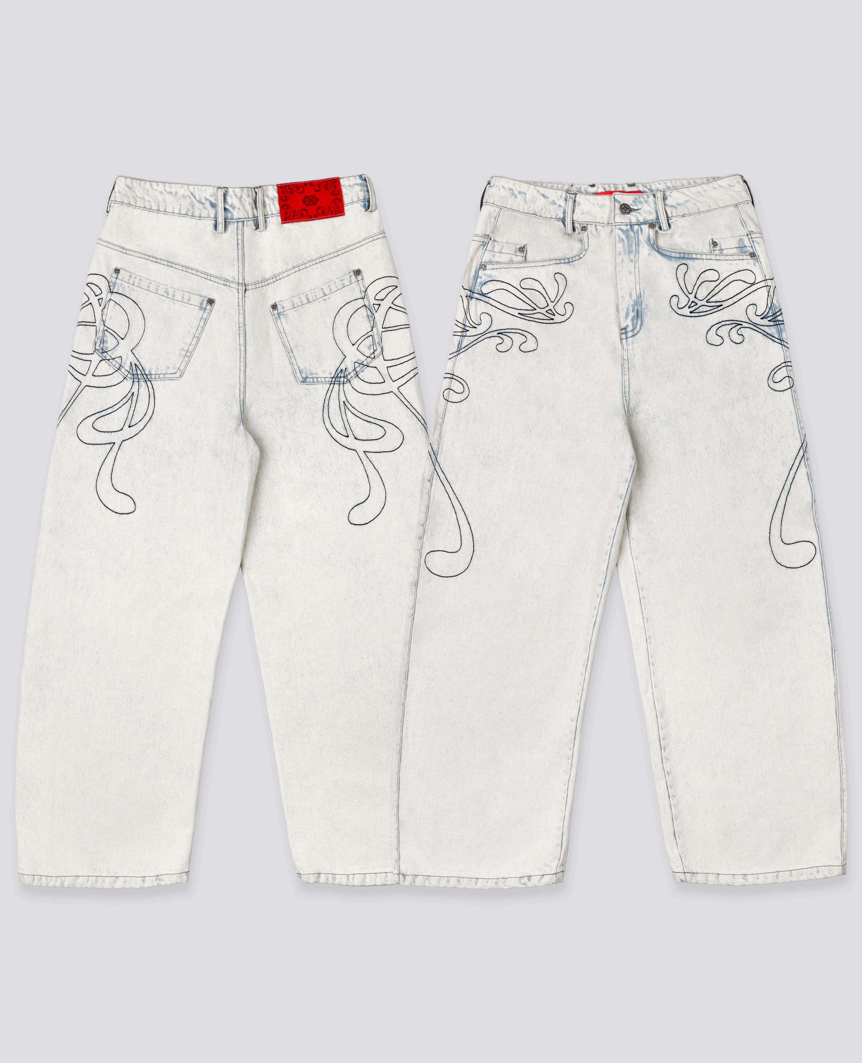 WHITE NEOART DENIM